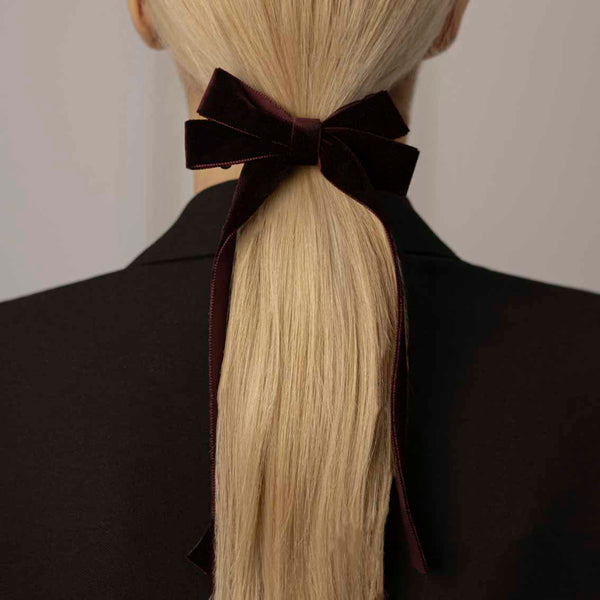 CLASSIC PIN | Burgundy Velvet Ribbon