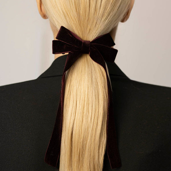 CLASSIC PIN | BORDO ELEGANT HAIR BOW