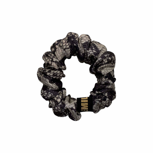 SNAKE PRINT MATTE THIN SCRUNCHIE