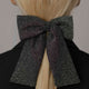 BLACK SHINY HAIRPIN RIBBON