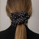 SPOTTED NATURAL SILK CLASSIC HAIR TIE