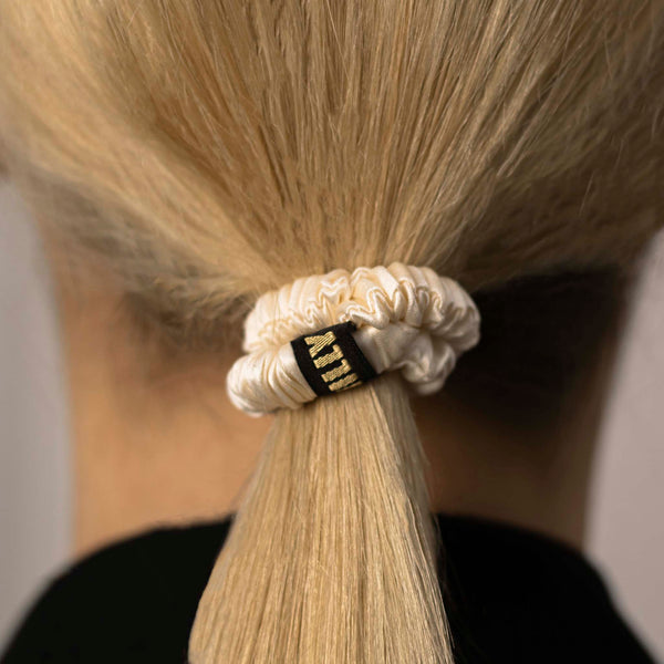 SILK CREAM HAIR TIE | STORIEMS PLAUKAMS MidiMI