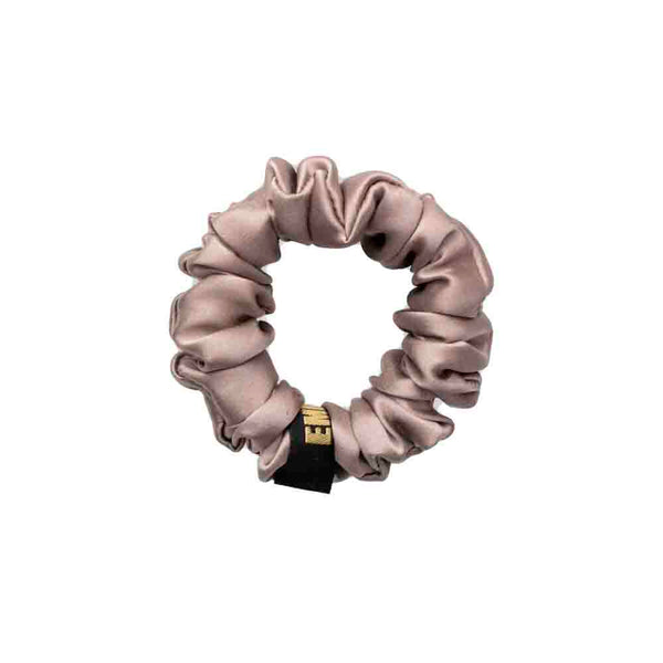 SILK ASH ROSE THIN HAIR TIE