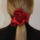 RED SILK HAIR TIE