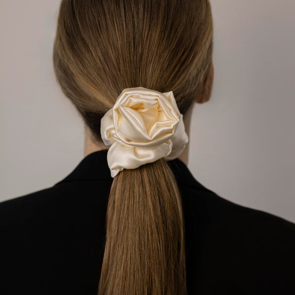 ROSIÈRE CREAMY SILK HAIR TIE