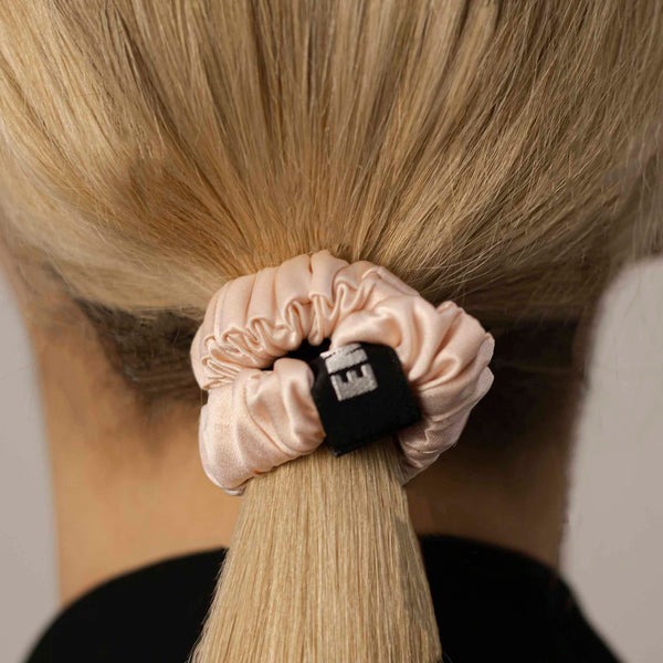 PINK HAIR TIE FOR THIN HAIR