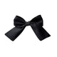 HAIR CLIP | PERSONALIZED MATTE RIBBON WITH BLACK LETTER